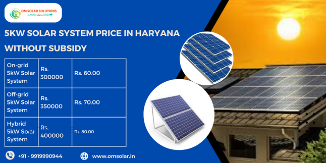 5 kW Solar System Price, Om Solar