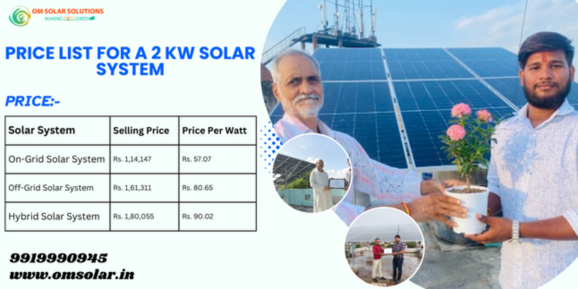 2 kW solar system in Lucknow, Om Solar