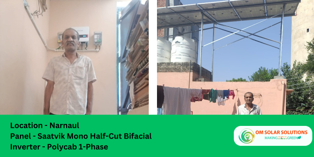 3 kWp On-Grid Solar Plant - Narnaul