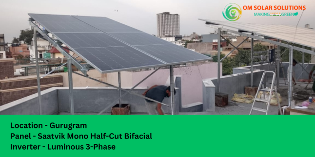 Gurugram Solar Plant Installation